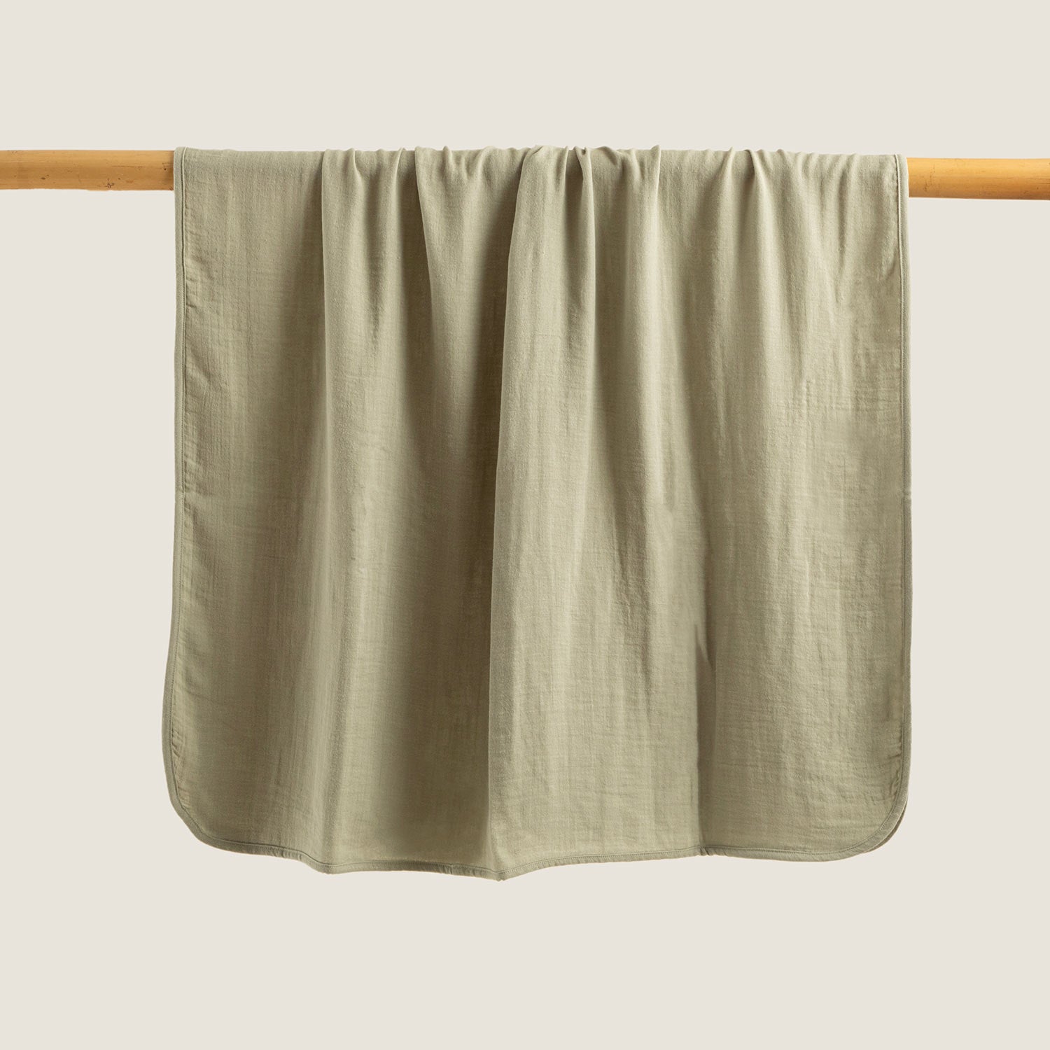 Harvey Baby Pique Coverlet 150x100cm GREEN