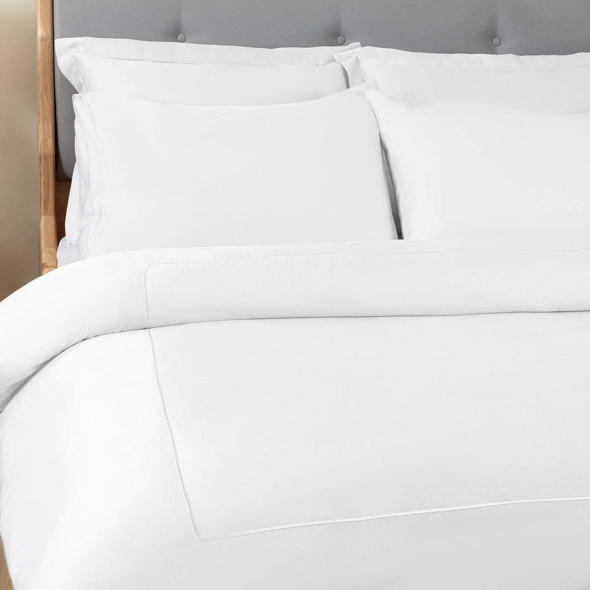 Bamboo Duvet Cover Double 200x220cm White
