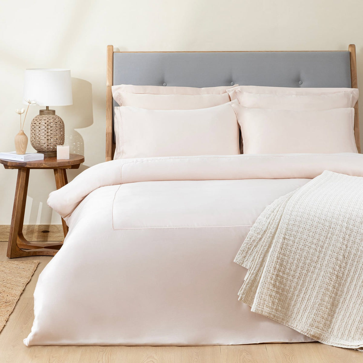 Bambu Duvet Cover King 230x220cm Powder