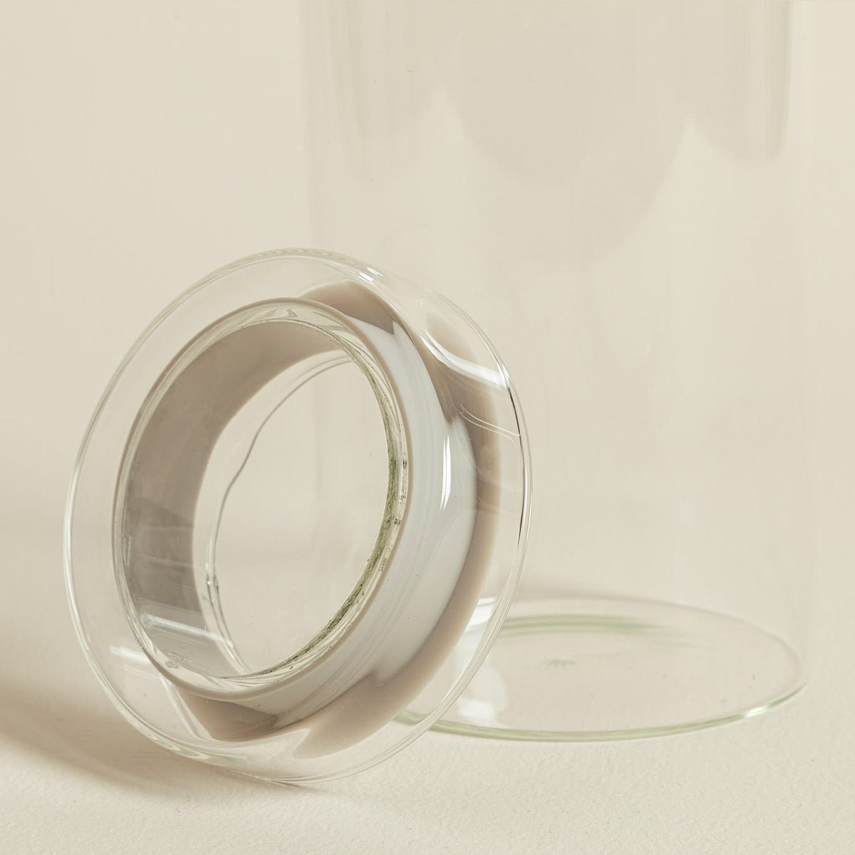 Agni Glass Canister 1500ml 10x25cm Transparent