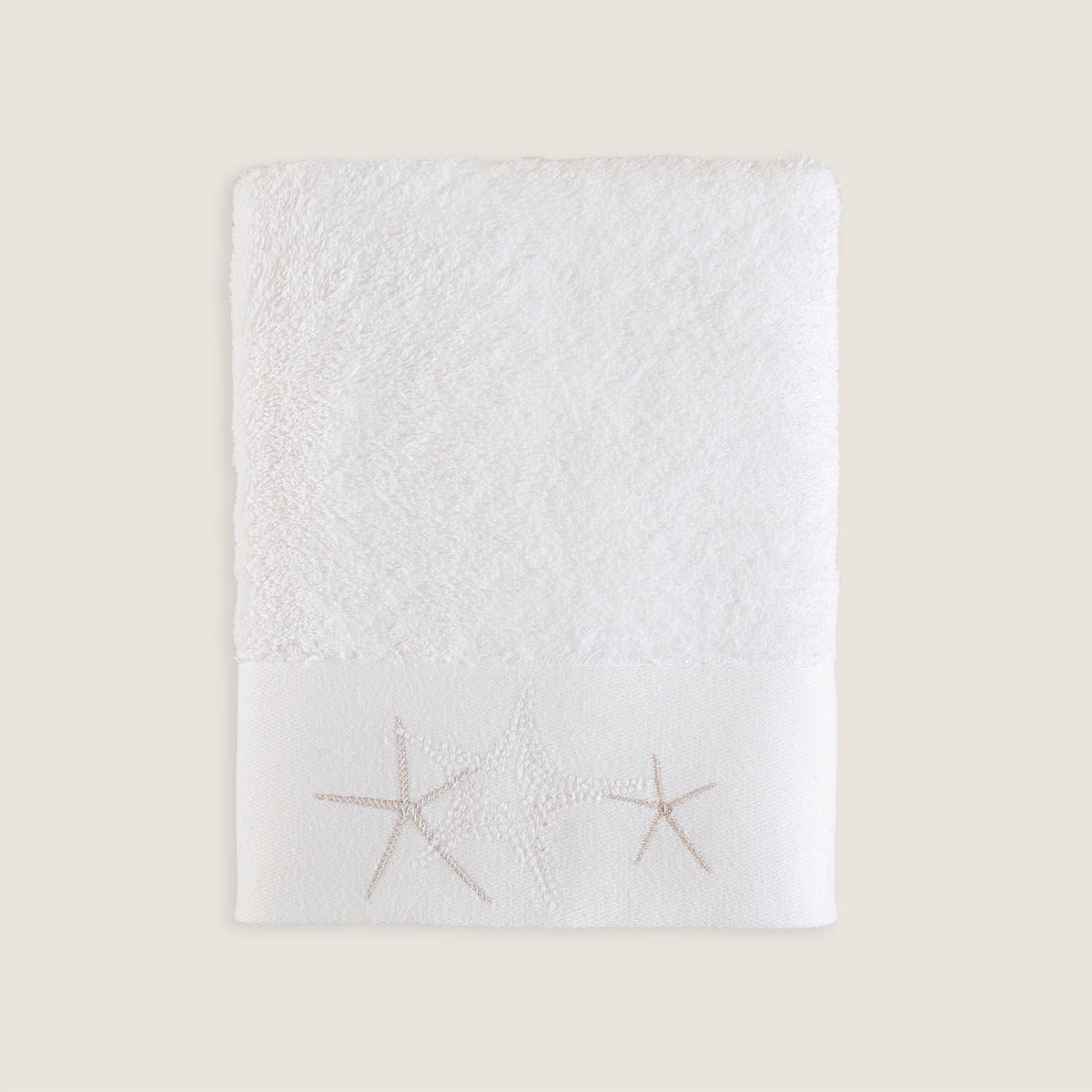 Starline Face Towel 50x90cm White