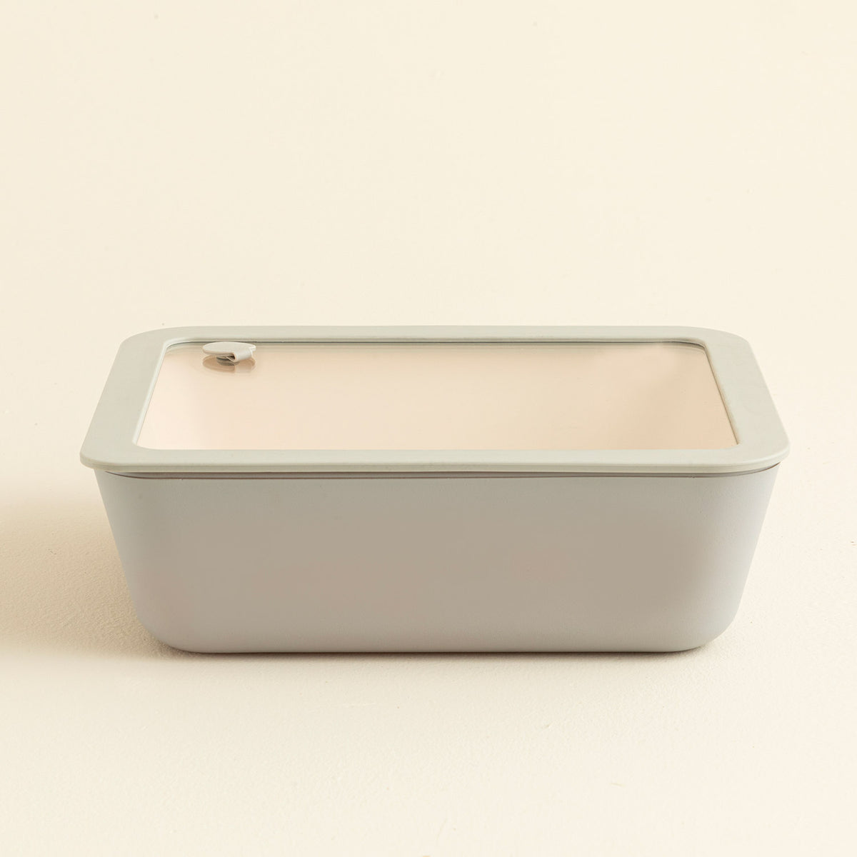 Agni Glass Storage Container 2600ml 20.5x28.5x8cm Light Gray
