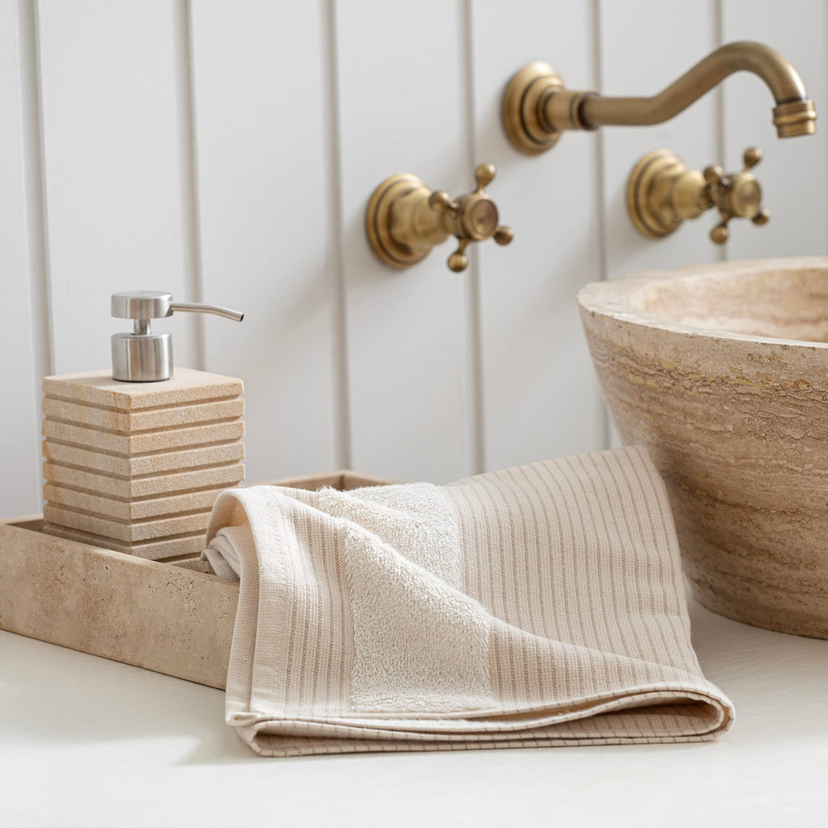 Gordel Face Towel 50x90cm Natural Beige