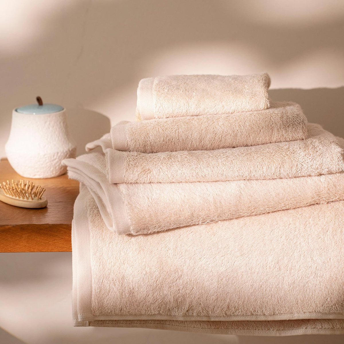 Solid Hand Towel 30x50cm Beige