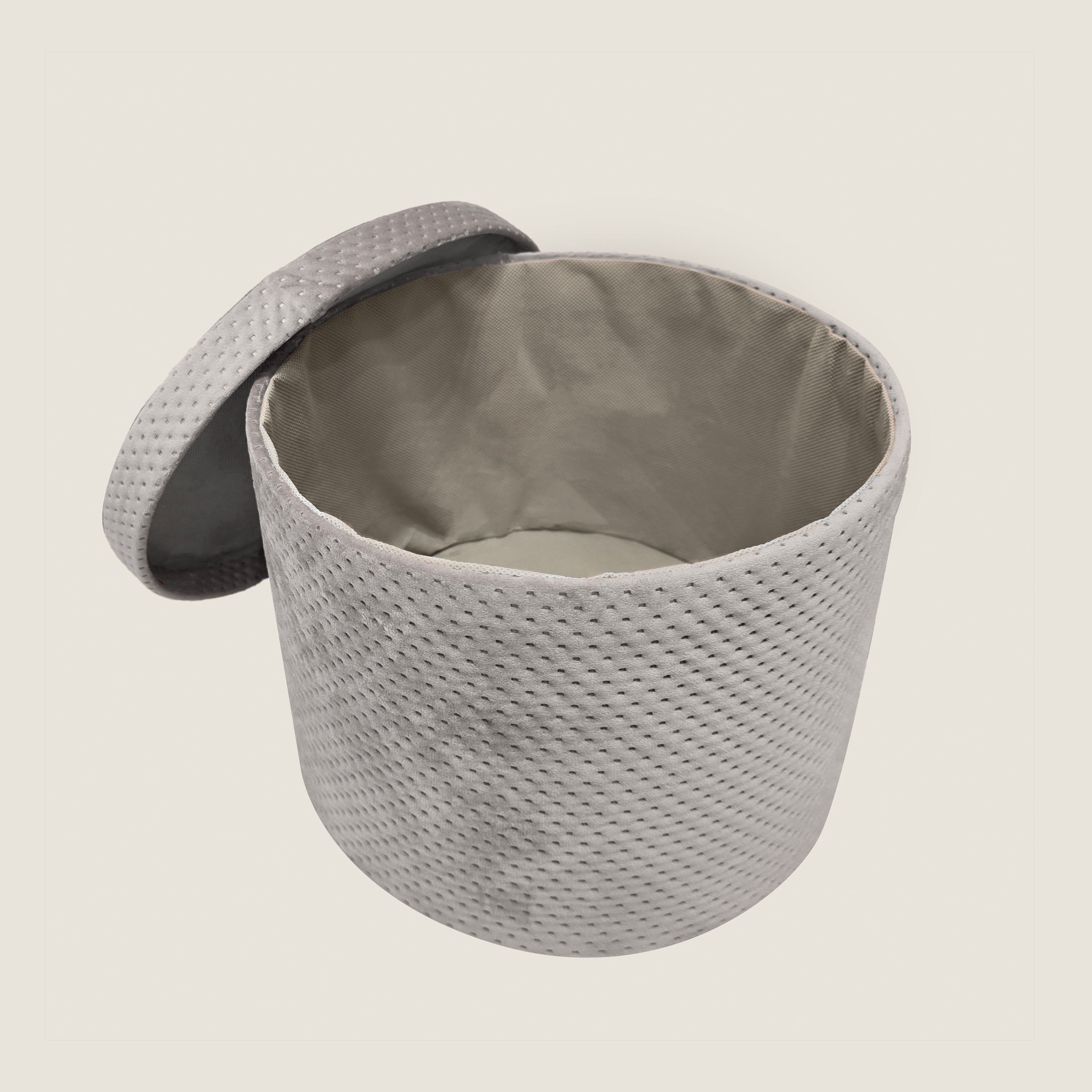 Evelina Storage Box 17x16 cm Gray