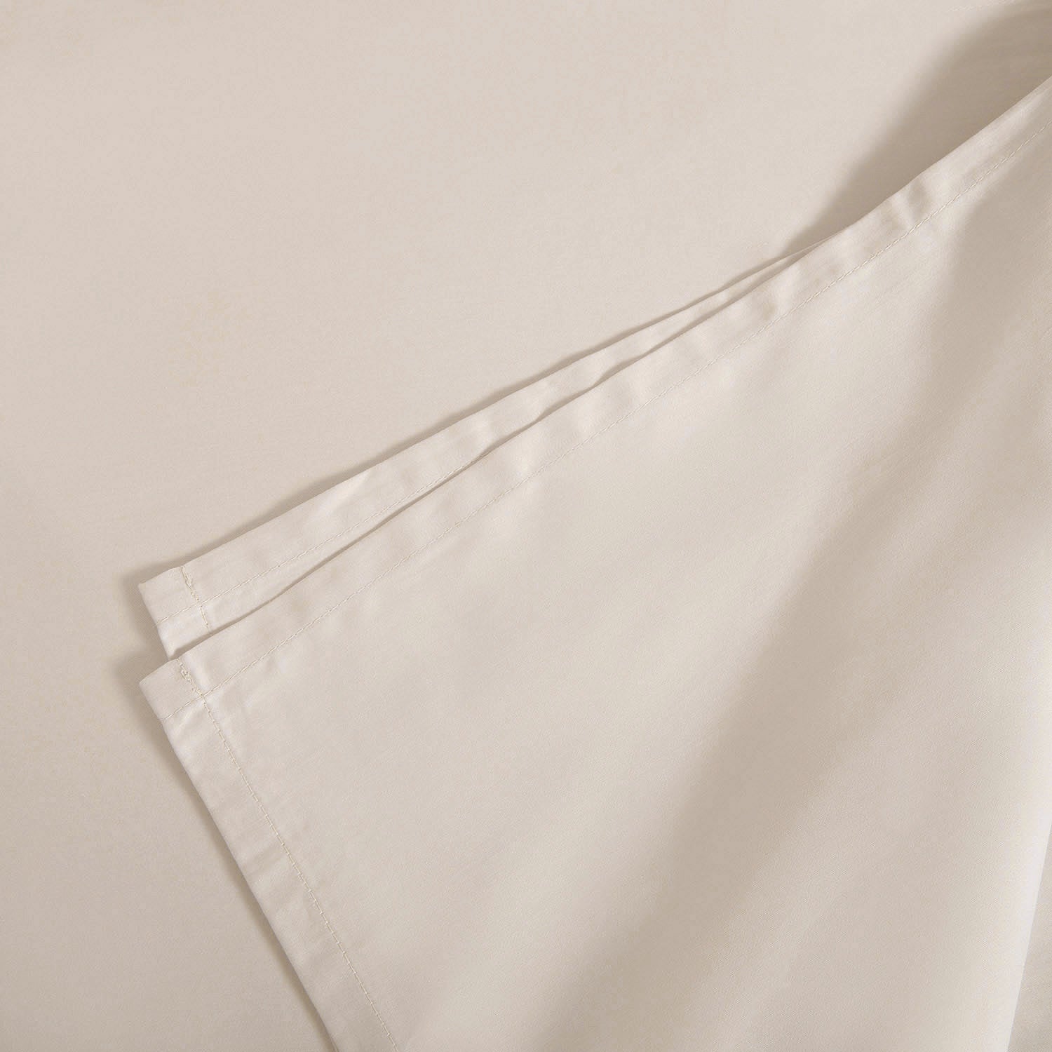 Classic Bamboo Cotton Double Bed Sheet 240x260 cm Beige