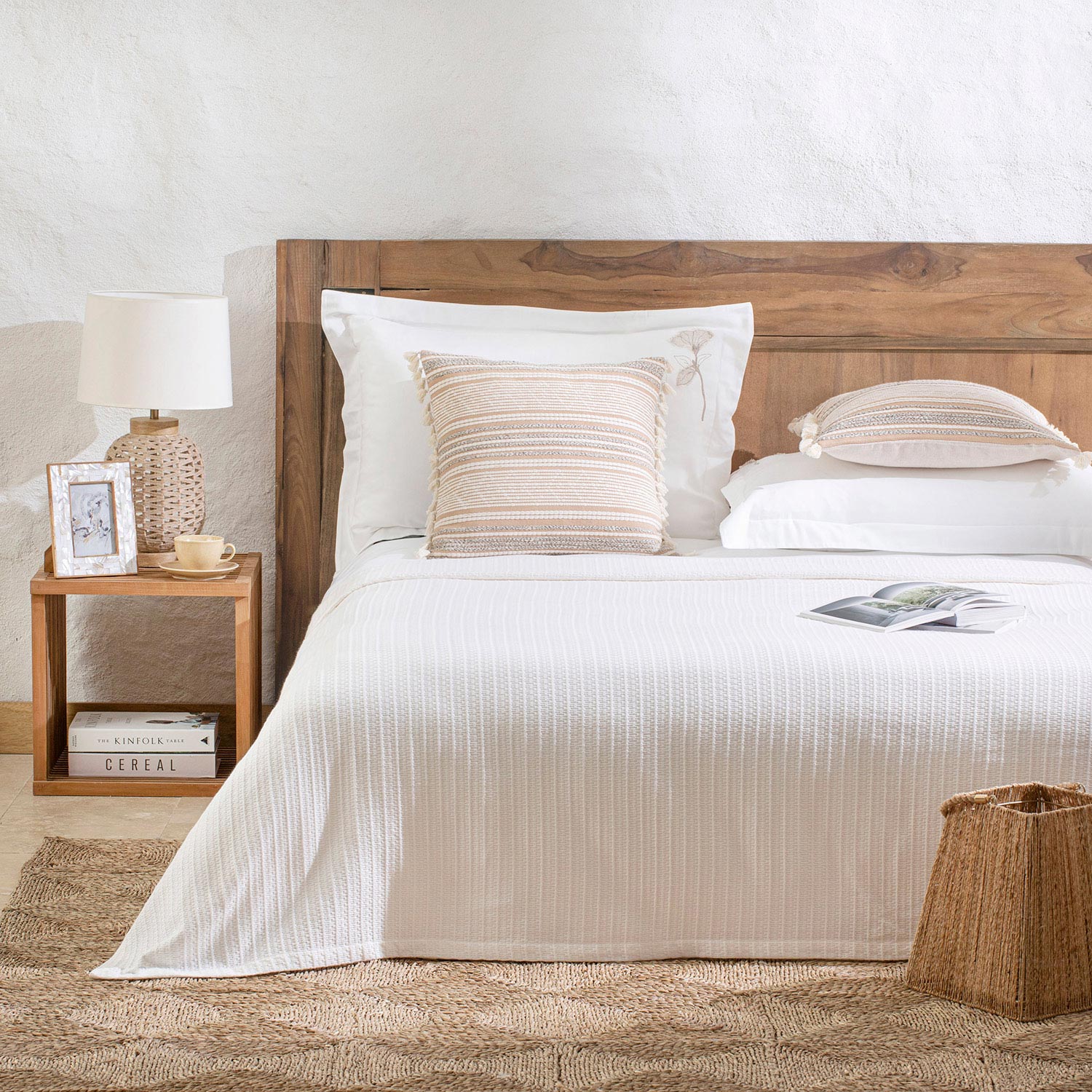 Palmita Pique King Size 240x220 cm White