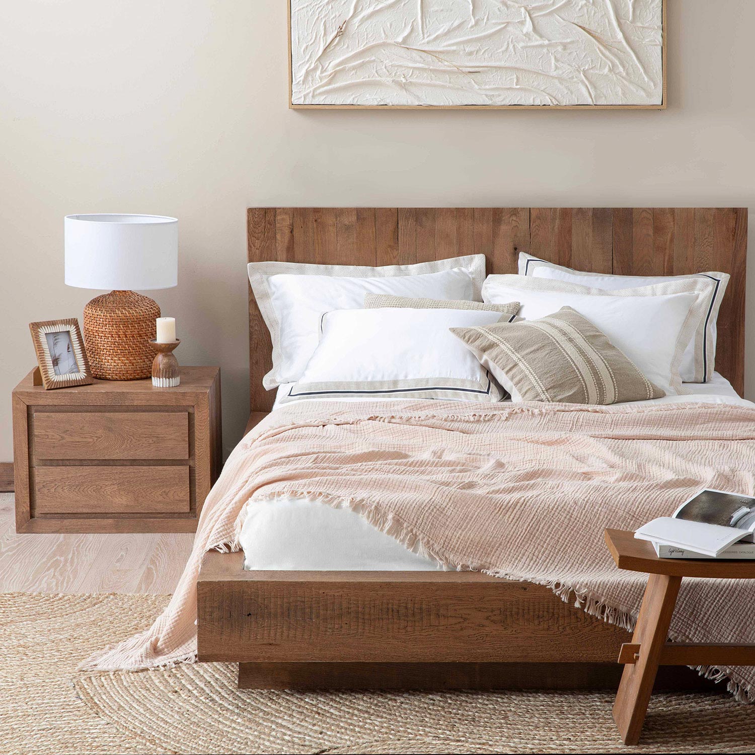 Marfa Pique Double 200x220 cm Sand