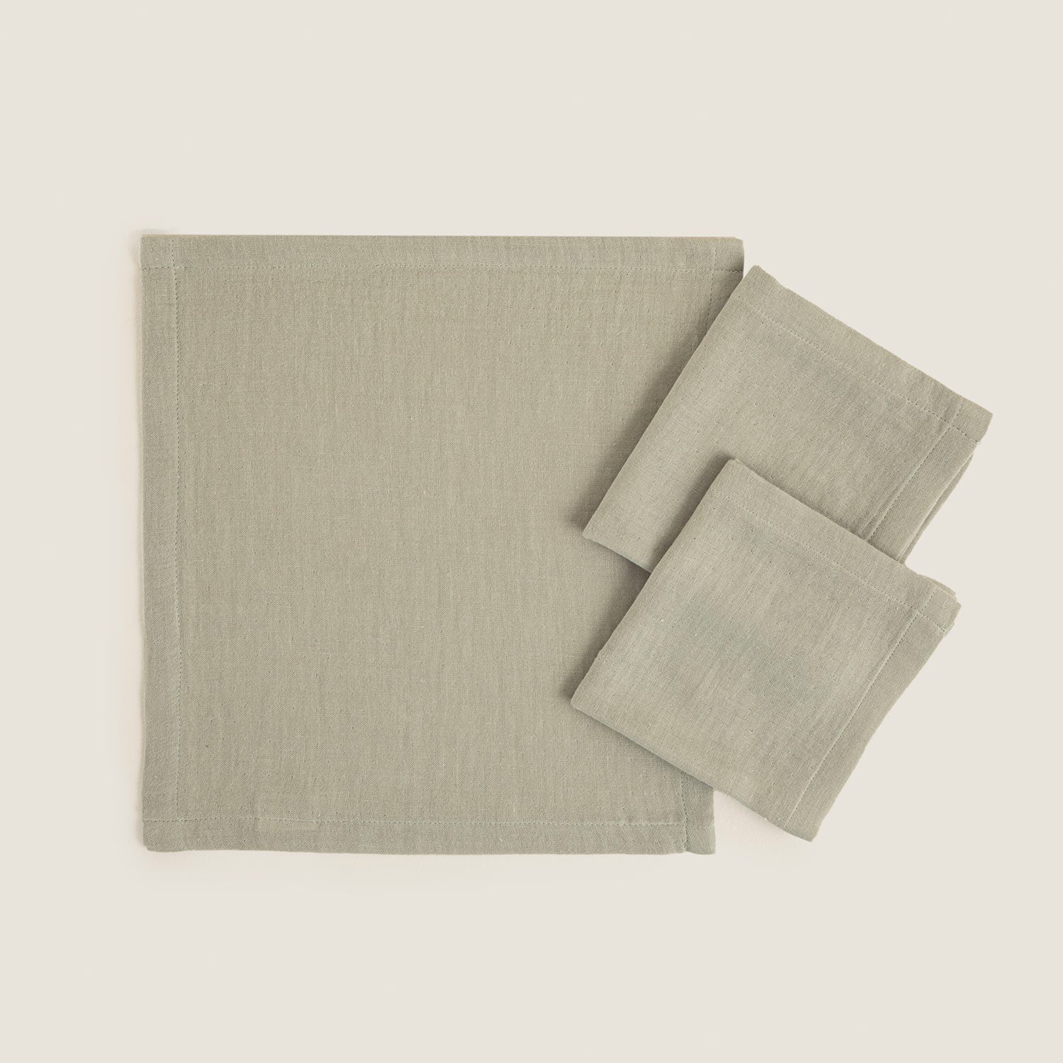 Abella 3-Piece Baby Burp Cloth GREEN