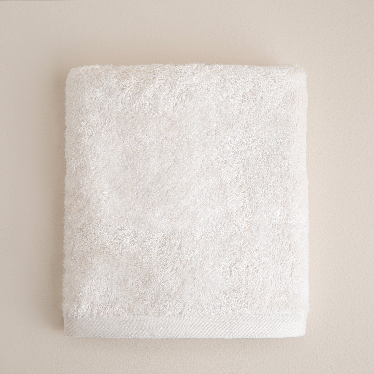 Solid Face Towel 50x90 cm Ecru