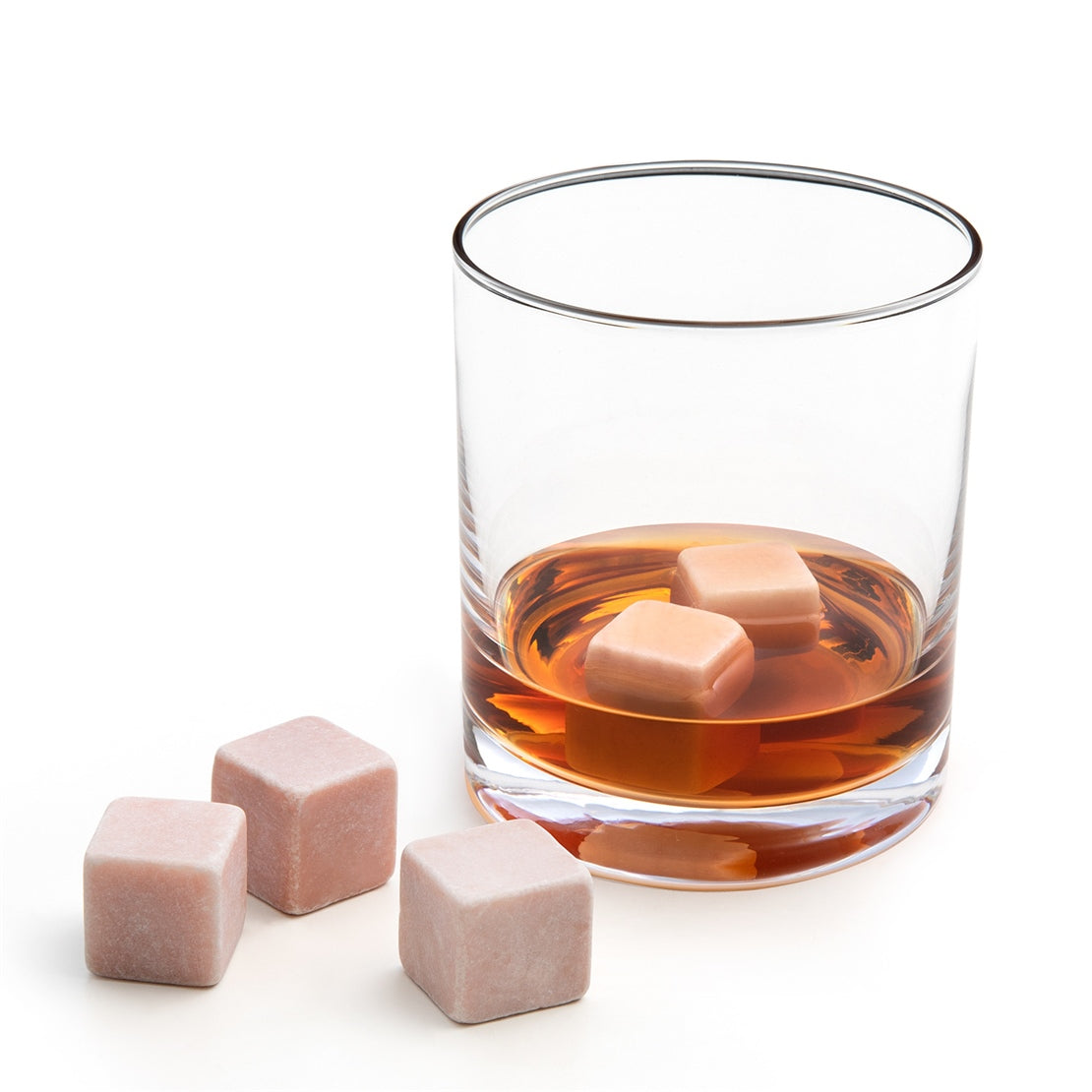 Ice Marble Stone Set for Drink 2 cm Light Pink