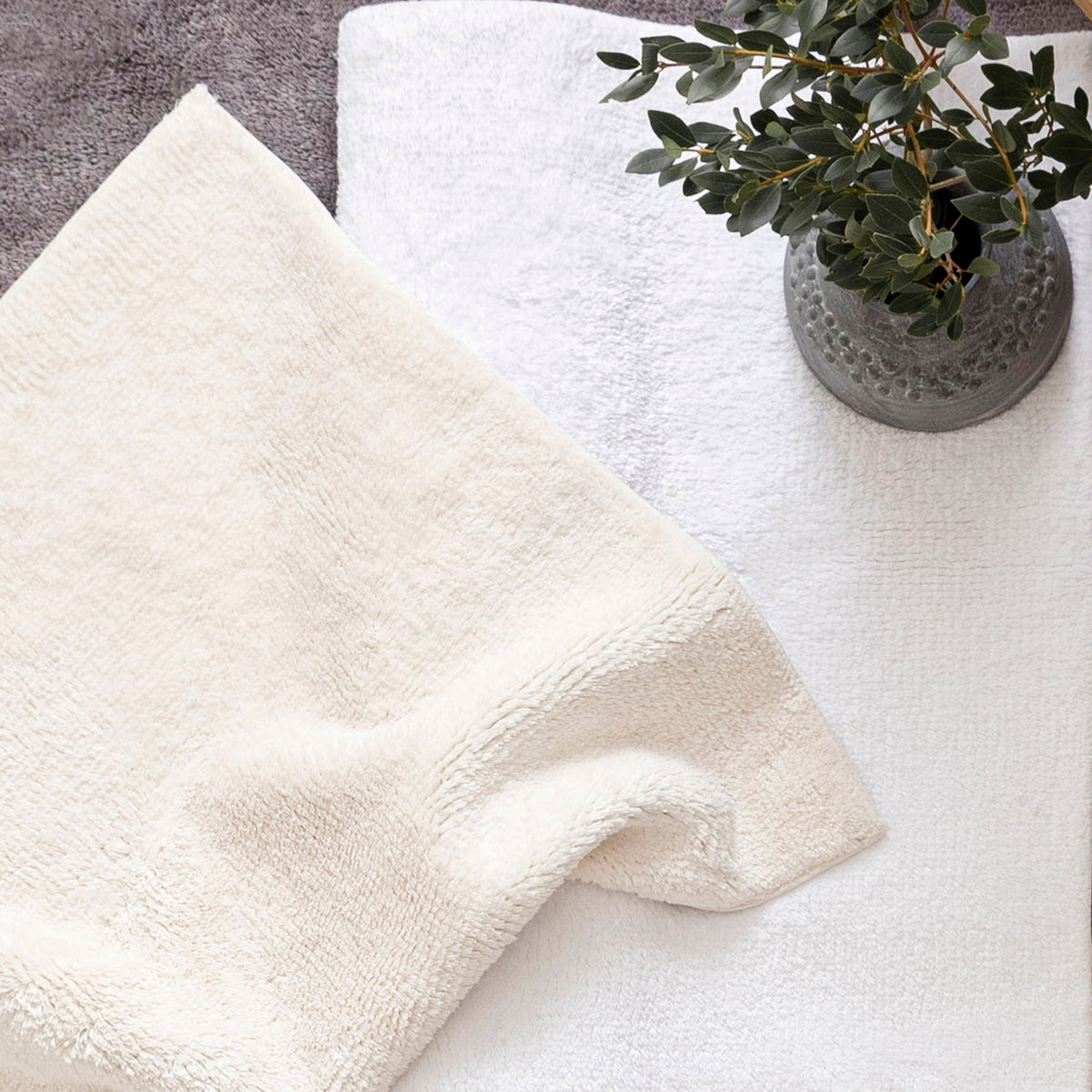 Bamboo Solid Bathmat 60x100cm White