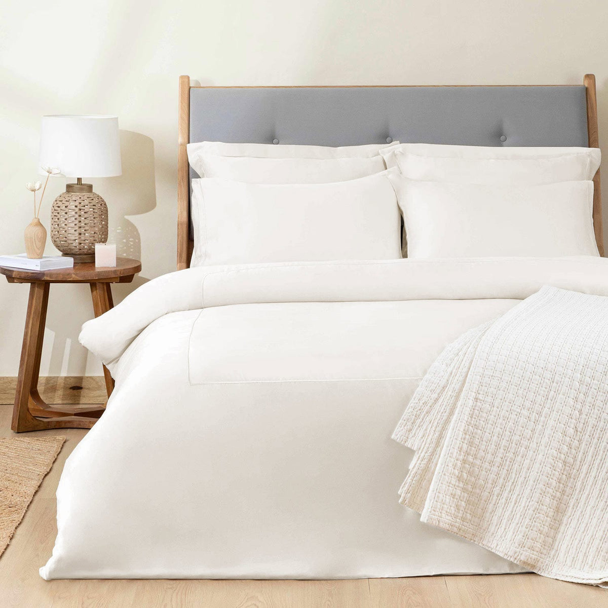 Bambu Duvet Cover King 230x220cm Ecru