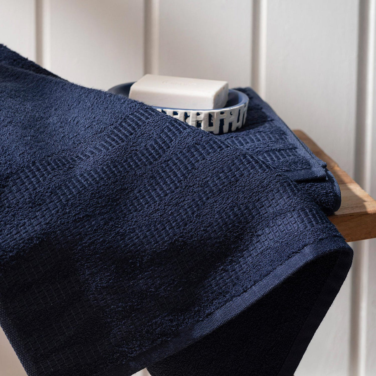 Ariya Face Towel 50x90cm Marine Blue