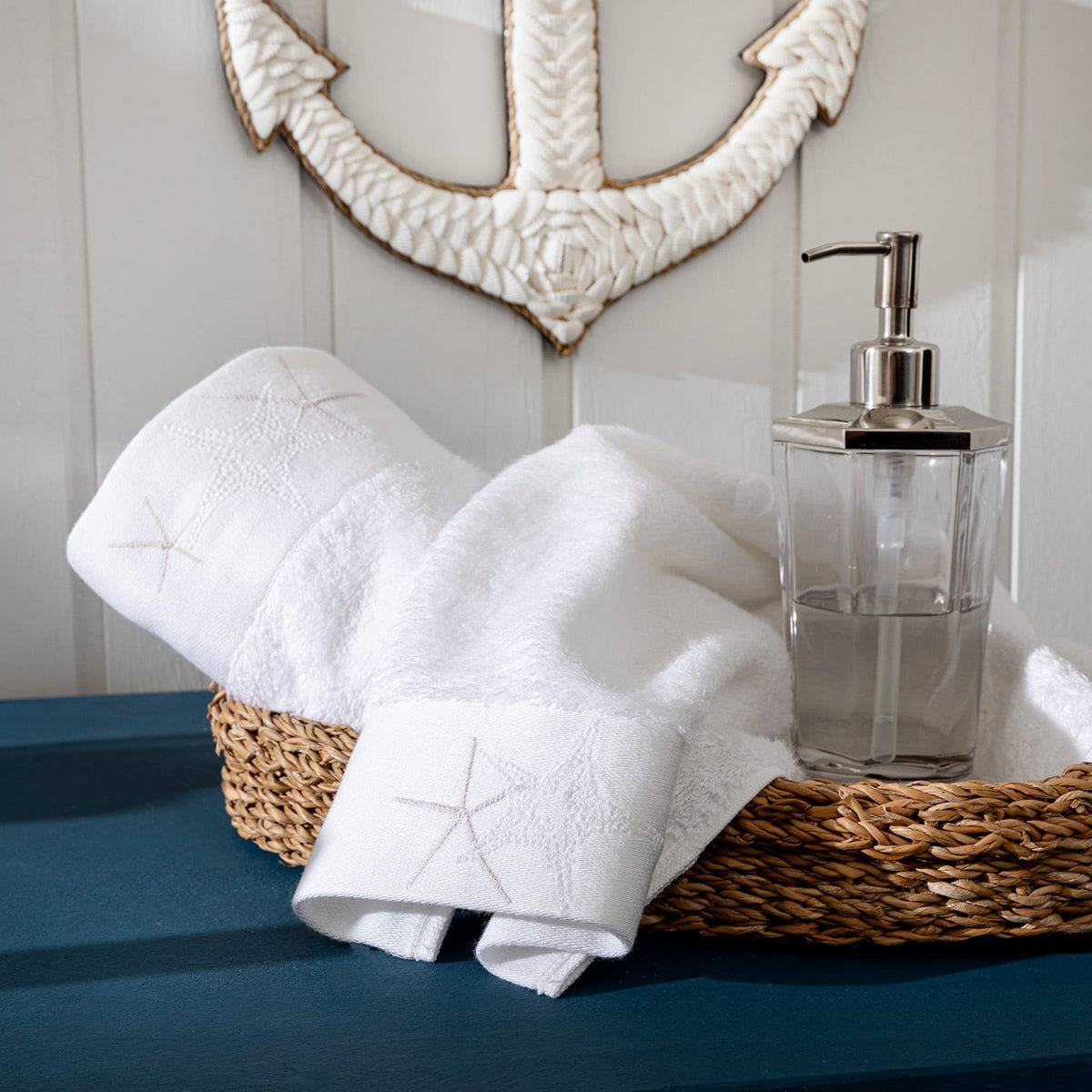 Starline Face Towel 50x90cm White