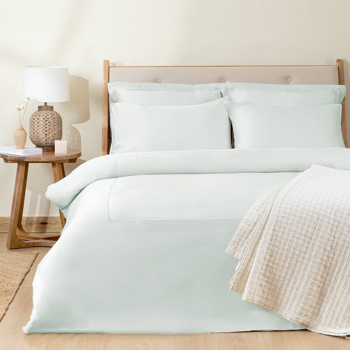 Bamboo Duvet Cover Double 200x220cm Ocean