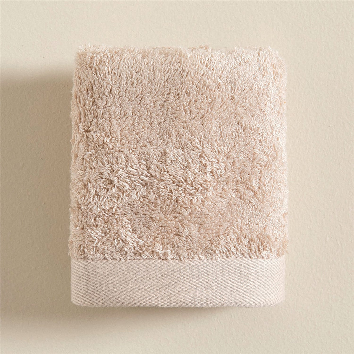 Solid Bamboo Hand Towel 33x33cm Beige