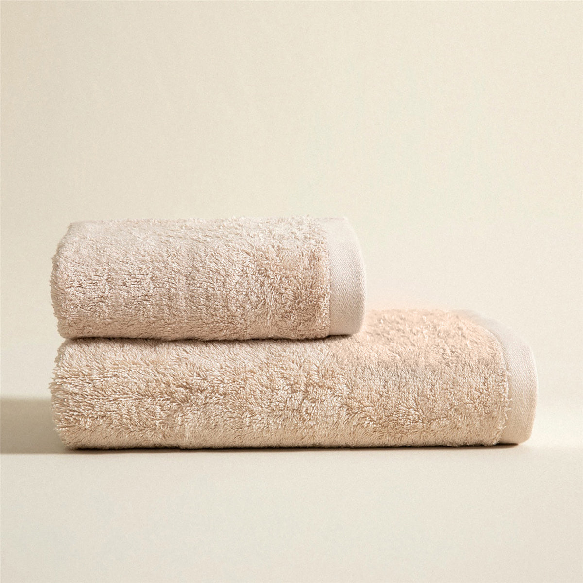 Solid Bamboo Hand Towel 33x33cm Beige