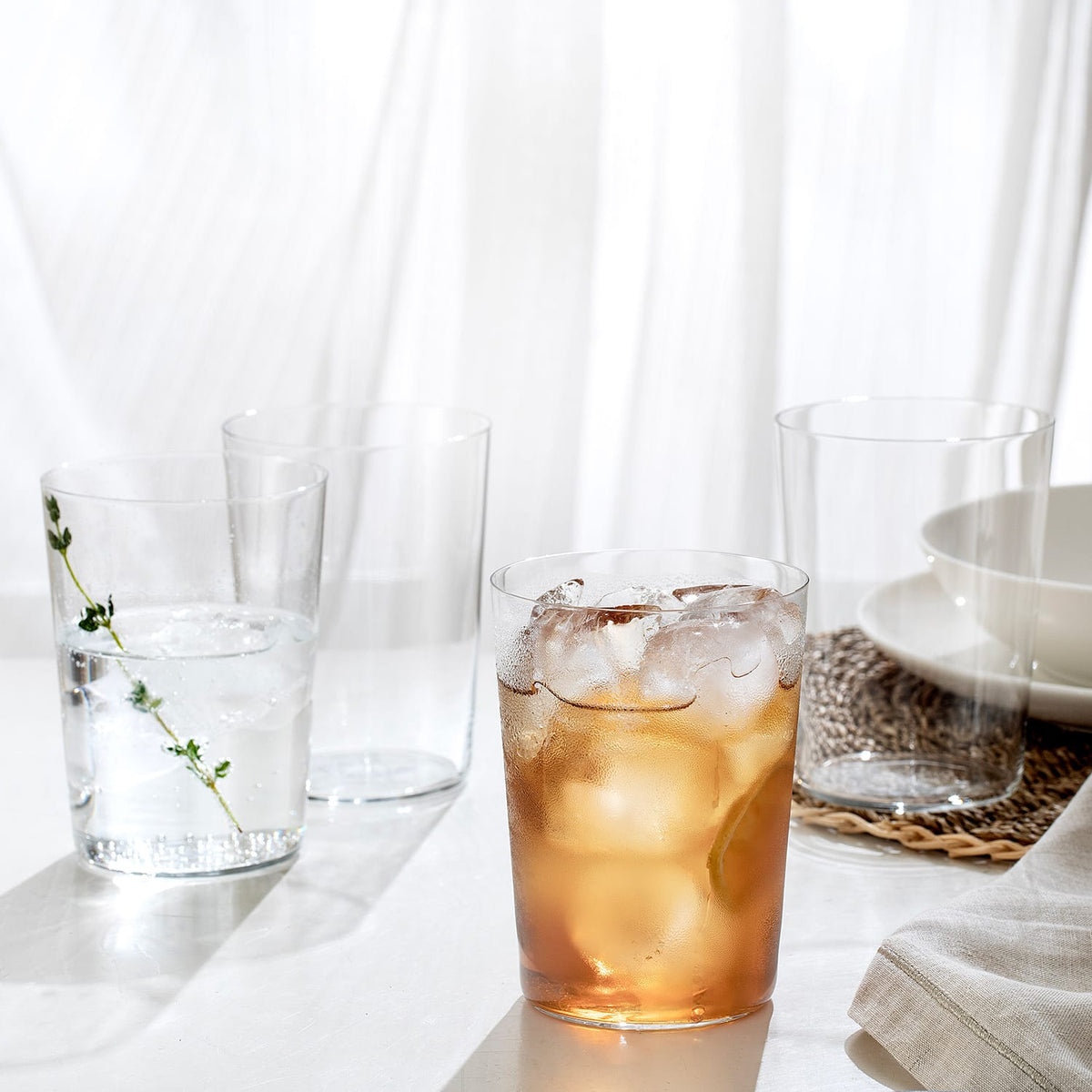 Elysee Water Glass 4 Piece Set 500ml Transparent