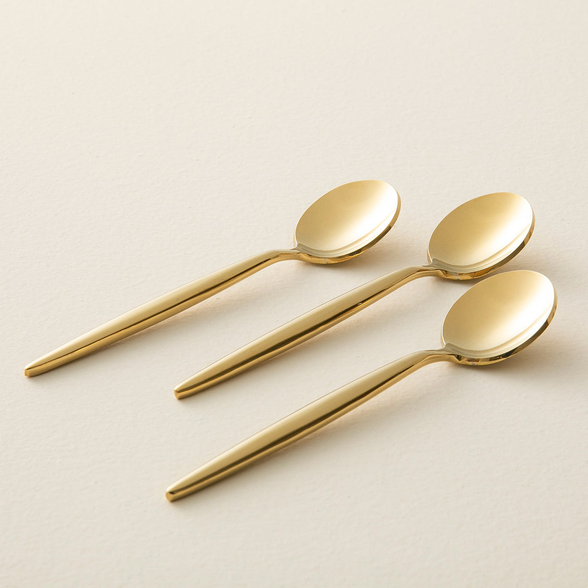 Elina 6 Pieces Tea Spoon Set Bright Gold
