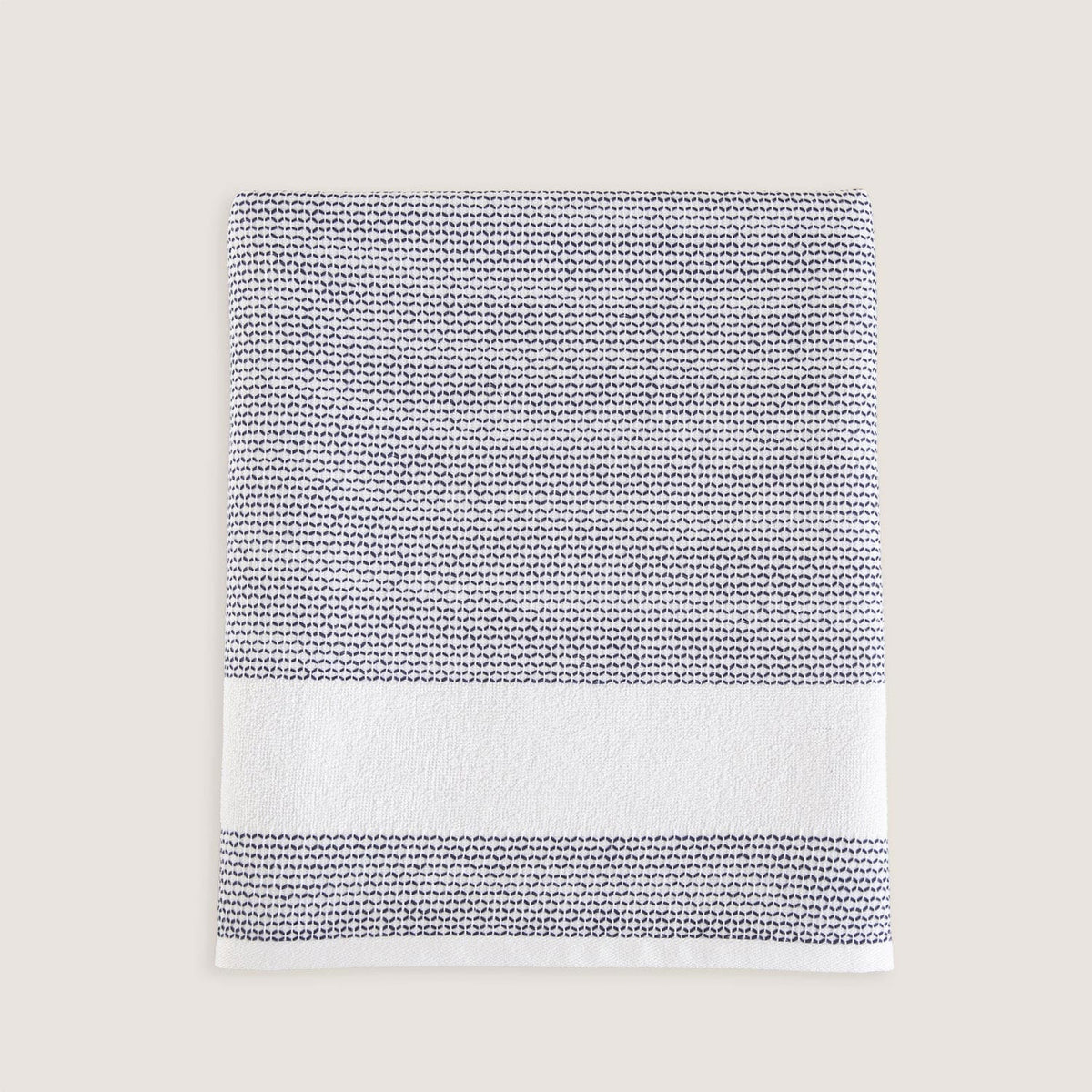 Albera Face Towel 50x90cm White / Marine Blue