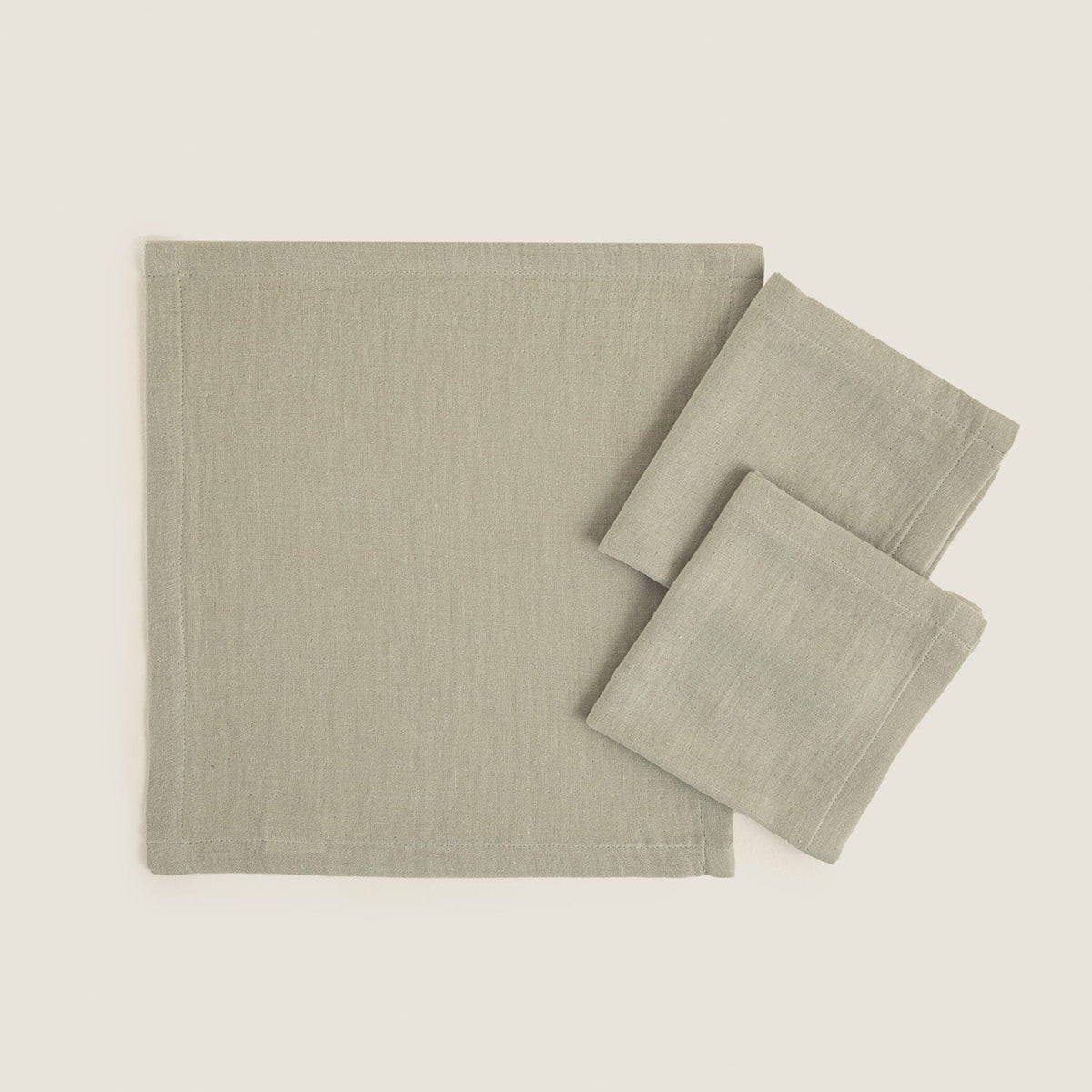 Abella 3 Piece Baby Burp Cloth Green