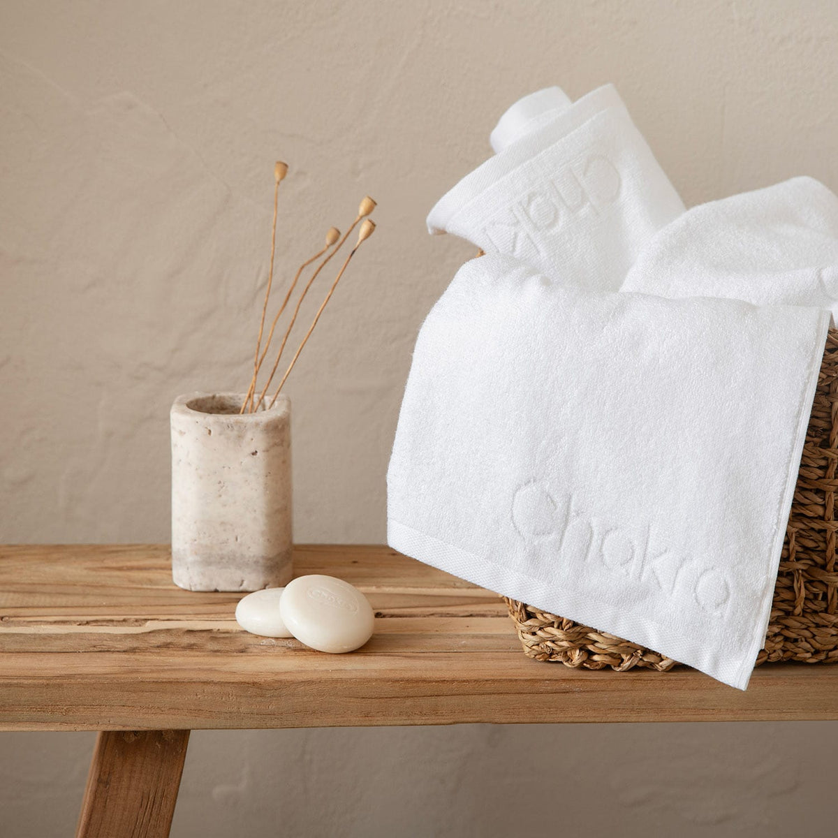 Solid Face Towel Pack of 3 50x90cm White
