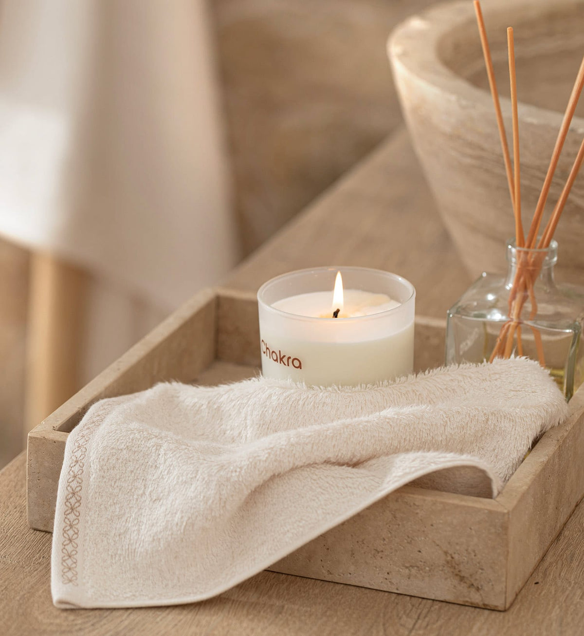 Velena Hand Towel 30x50cm Ecru