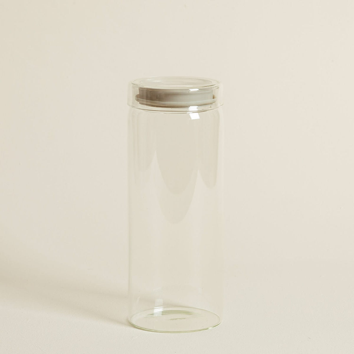Agni Glass Canister 1500ml 10x25cm Transparent