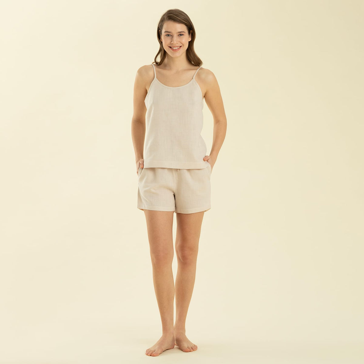 Esquina Short Set Beige